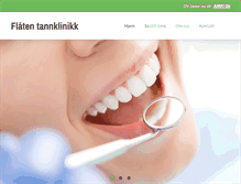 Tablet Screenshot of flaatentannklinikk.no